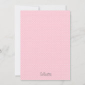 Baby Girl Shower Invitations Giraffe Oerwoud Dier Kaart (Achterkant)