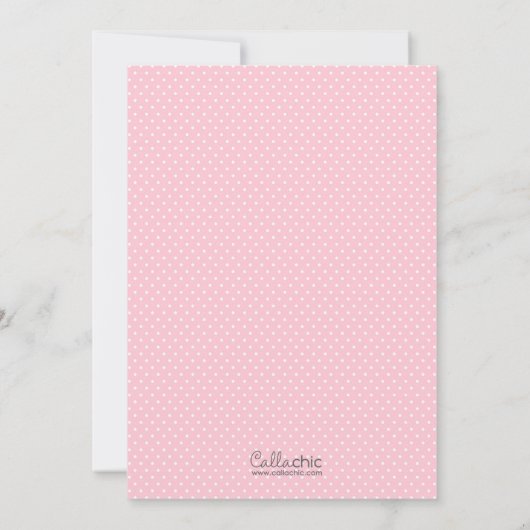 Baby Girl Shower Invitations Giraffe Oerwoud Dier Kaart (Achterkant)