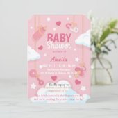 Baby girl shower Kaart (Staand voorkant)
