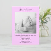  Baby girl shower Kaart (Staand voorkant)