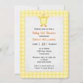 Baby Girl Shower met deuking Kaart (Voorkant)