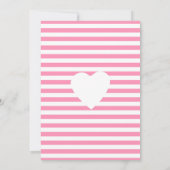 Baby girl Shower rocpaard Invitation Kaart (Achterkant)