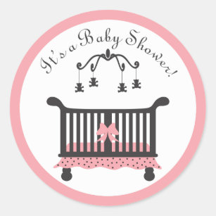 Baby Girl Shower Sticker