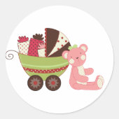 Baby Girl Shower Stickers (Voorkant)