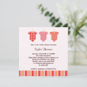 Baby Girl Shower-uitnodiging Kaart (Staand voorkant)