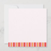 Baby Girl Shower-uitnodiging Kaart (Achterkant)