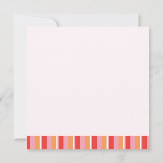 Baby Girl Shower-uitnodiging Kaart (Achterkant)