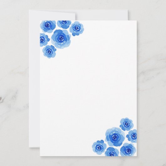 Baby Girl Shower-uitnodiging Kaart (Achterkant)