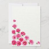 Baby Girl Shower-uitnodiging Kaart (Achterkant)