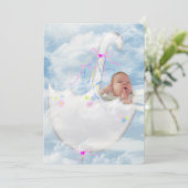 Baby Girl Shower-uitnodiging Kaart (Staand voorkant)