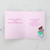 Baby Girl Shower-uitnodiging Kaart (Binnen)
