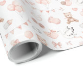 Baby Girl Shower Wrapping Paper Cadeaupapier (Rol Hoek)
