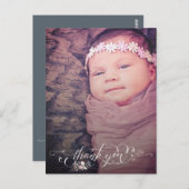 Baby Girl Sip & Bekijk de geboorteaankondiging Briefkaart (Voorkant / Achterkant)