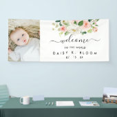 Baby Girl Sip en zie Foto Spandoek (Beurs)