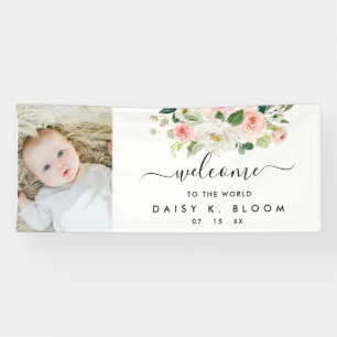 Baby Girl Sip en zie Foto Spandoek