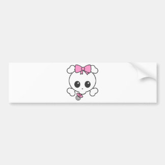 Baby Girl Skully Bumpersticker