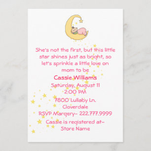 Baby Girl Sprinkle Shower Uitnodiging
