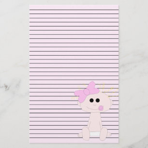 Baby Girl Stationery Briefpapier