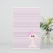 Baby Girl Stationery Briefpapier (Staand voorkant)