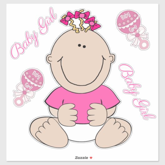 Baby Girl Sticker (Vel)