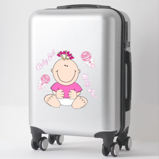 Baby Girl Sticker (Koffer)