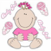Baby Girl Sticker (Voorkant)