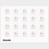 Baby Girl Stickers Schattige Roze Favorieten voor  (Vel)
