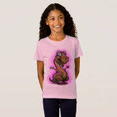 Baby Girl T-Rex T-shirt (Voorkant volledig)