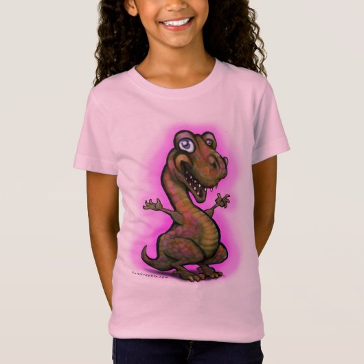 Baby Girl T-Rex T-shirt (Voorkant)