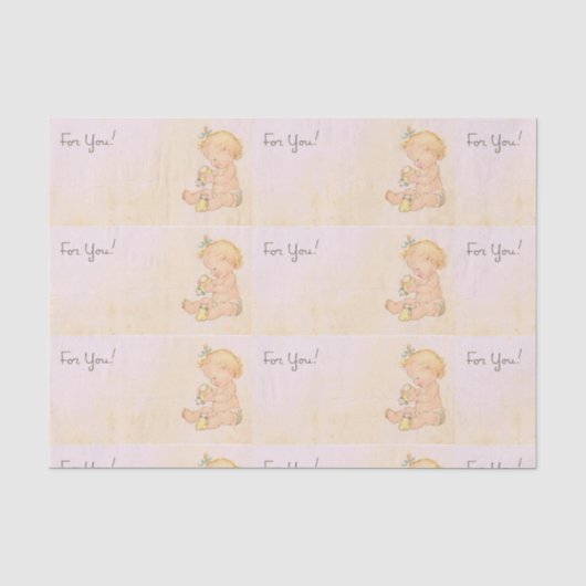 Baby Girl Tissuepapier (Voorkant)