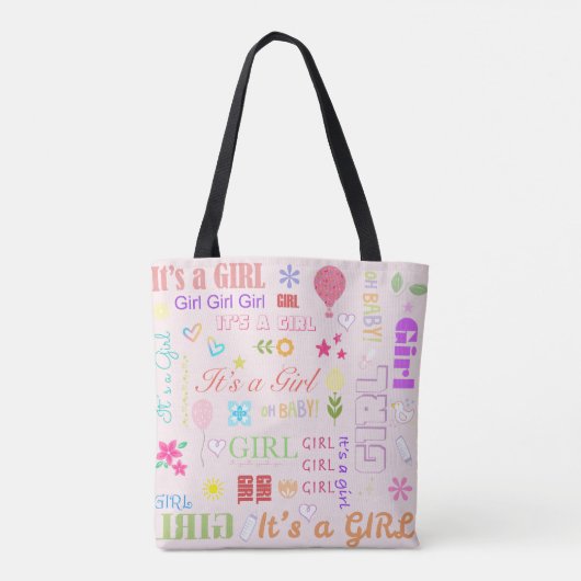 Baby Girl Tote Bag (Achterkant)