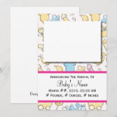 Baby Girl Toys Aankondiging (Voorkant / Achterkant)