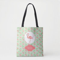 Baby Girl Tropische Waterverf Flamingo Name Diaper