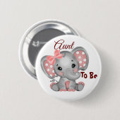 Baby Girl Tunt om Button te worden (Voorkant /achterkant)