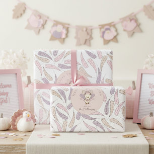 Baby Girl Turkije & Veren Happy Thanksgiving Cadeaupapier
