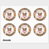 Baby Girl Tutu Cheetah Label Baby shower (Vel)