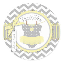 Baby Girl Tutu Chevron Afdrukken Dank je wel