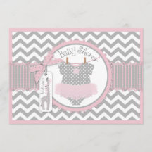 Baby Girl Tutu Chevron Giraffe Baby shower
