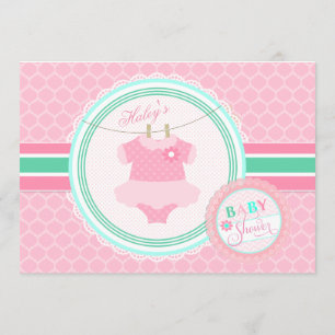 Baby Girl Tutu Shower Kaart