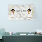 Baby Girl Twins Baptism Christening Gold Ethnic Spandoek (Beurs)