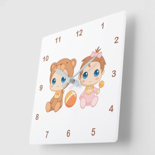 Baby Girl Twins Beer Jumpsuit 2 Vierkante Klok (Hoek)