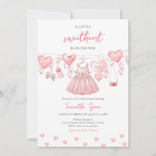 Baby Girl Valentijn Baby shower Kaart
