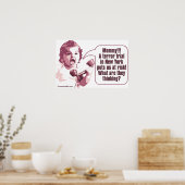 Baby Girl: Wat denken ze? Poster (Keuken)