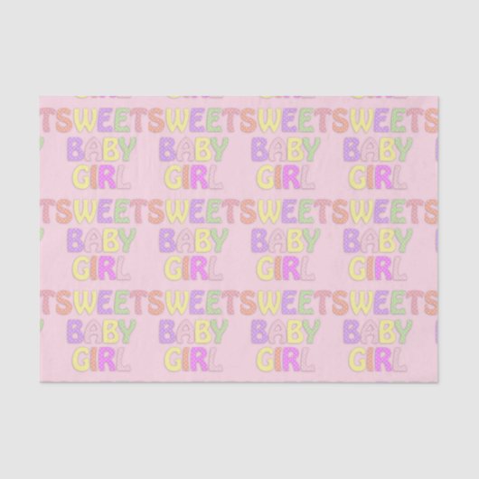 Baby Girl-weefselpapier Tissuepapier (Voorkant)