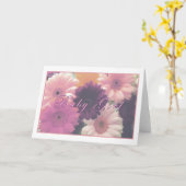 Baby Girl Wenskaart (script) Kaart (Gele Bloem)