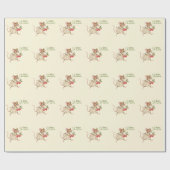 Baby Girl Woodland Animal Shower Cadeaupapier (Vlak)