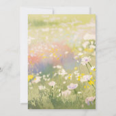 Baby Girl Woodland Animal Shower Kaart (Achterkant)