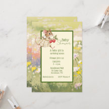 Baby Girl Woodland Animal Shower