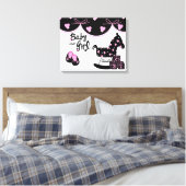 Baby Girl Wrapped Canvas Afdruk (Insitu (Slaapkamer))