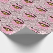 Baby Girl Wrapping Paper Cadeaupapier (Hoek)